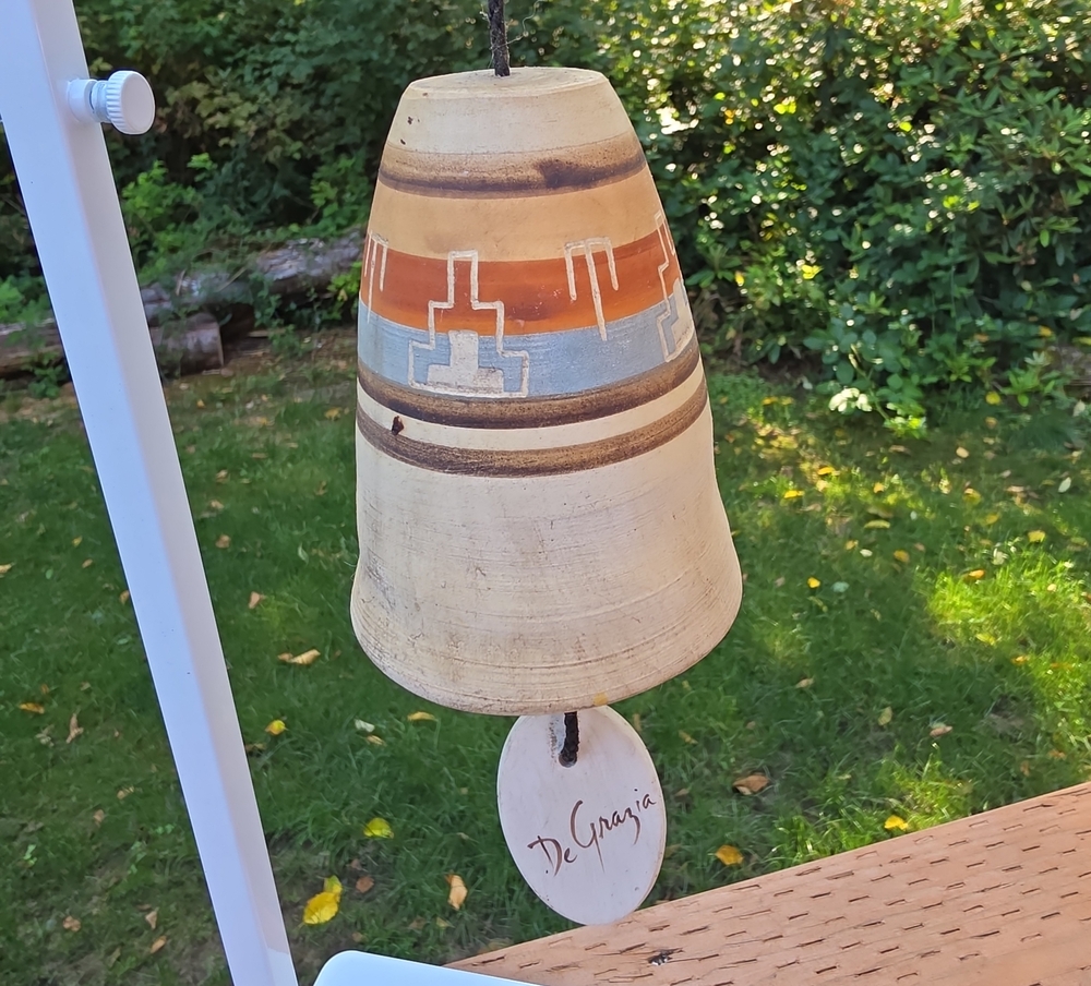 VTG Ted DeGrazia Southwestern Ceramic Wind Bell Chime